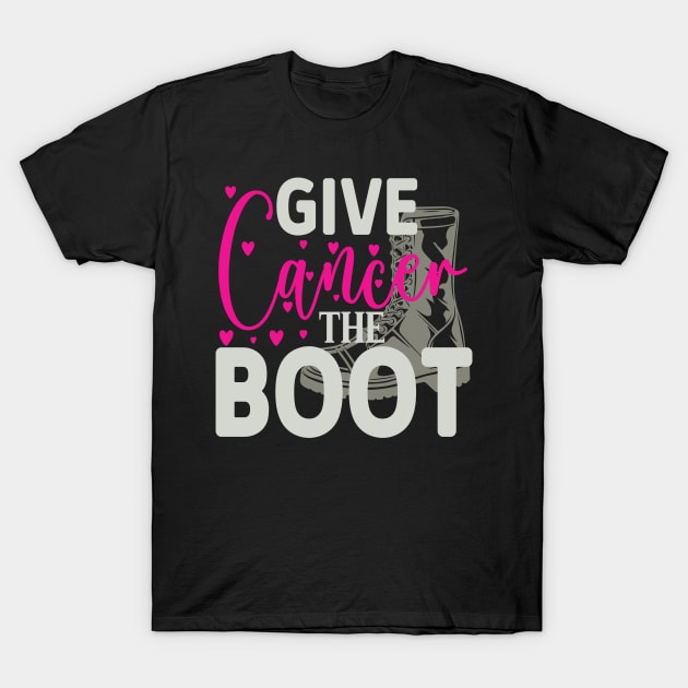 Give Cancer the Boot T-Shirt by Fox1999